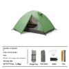 Outdoor mountaineering tent (detachable inside and out) army green