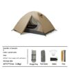 Outdoor hiking tent (detachable inside and out) camel color