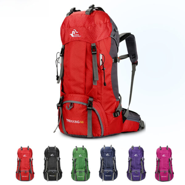 60L Hiking Bag Hiking Backpack Camping Backpack Rain cover is provided