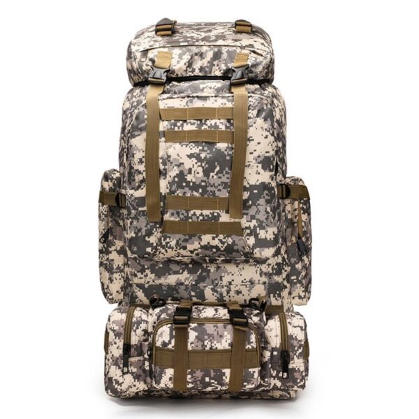 Foreign trade cross-border 100L military camouflage waterproof large capacity sports camping rucksack, outdoor backpack, travel bag, mountaineering bag