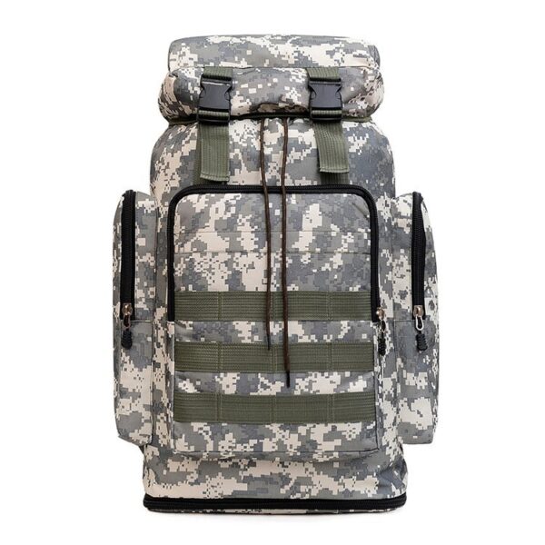 Large Capacity Casual Tactical Backpack Multifunctional Camouflage Backpack Men’s and Women’s Outdoor Expandable Hiking Mountaineering Bag