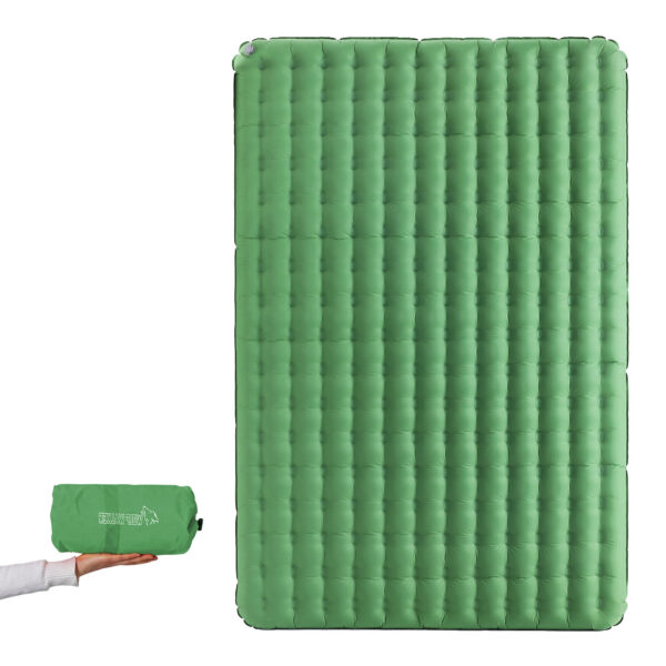 TPU Thickened Double Outdoor Inflatable Bed Camping Tent Floor Mat Portable Lunch Break Pad Inflatable Mattress 12cm