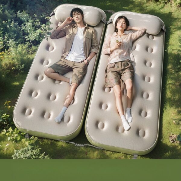 Air Mattress Outdoor Single Double Portable Air Mattress Single Home Air Mattress Camping Folding Bed
