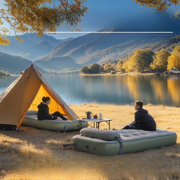 Air Mattress Outdoor Single Double Portable Air Mattress Single Home Air Mattress Camping Folding Bed